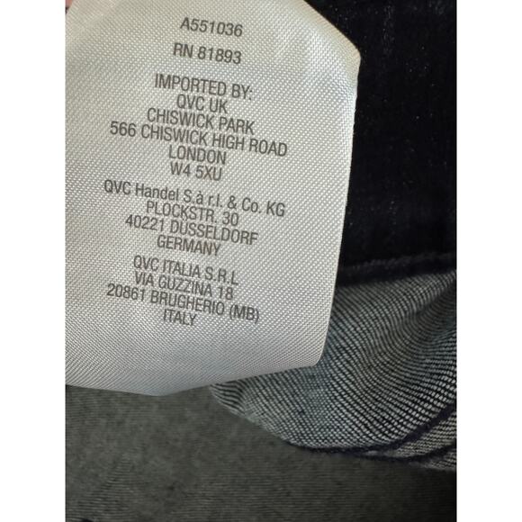 Isaac Mizrahi Live! Dark‎ Indigo Pull-On Slim Leg Ankle Jean 24W Plus NWT - Picture 8 of 10